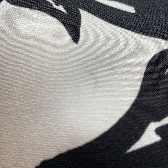 MNG Mango Dress Black/White Fully Lined Floral Size 4 Dress Corporate - Picture 16 of 16